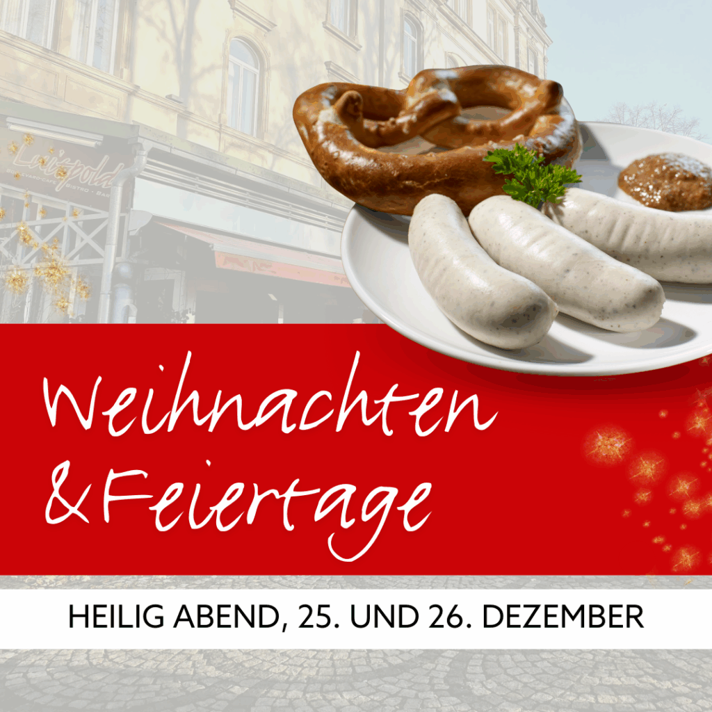 Weihnachten und Feiertage im Café Luitpold Bamberg – täglich ab 09:30 Uhr geöffnet